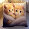 Simple Cute Kitten Pillow Cartoon Sofa Bedside Cushion Car Office Nap Cushion Cat Pillow