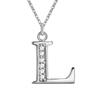 Hip-Hop Diamond Initial Necklace - Stylish 26-Letter Pendant for Men and Women