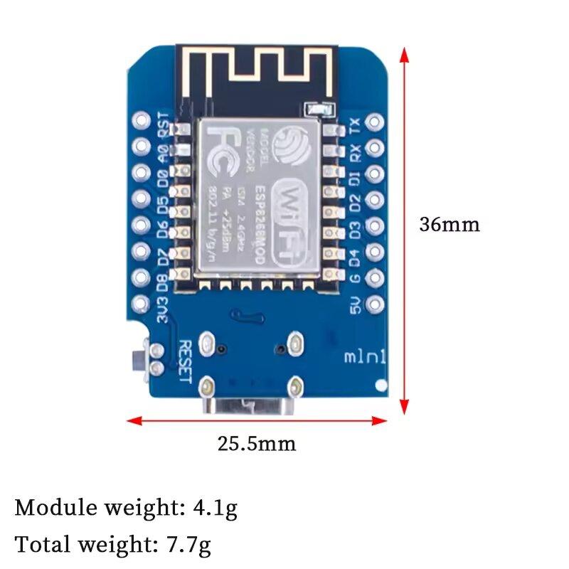 D1 Mini TYPE-C USB ESP8266 ESP-12F V2 WIFI Плата разработки D1 Mini NodeMCU Lua IOT Плата 3.3V С Пинами