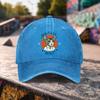1pc Casual Fashion Sphynx Cat Print Washed Baseball Cap Premium Versatile Outdoor Accessory Unisex Duckbill Cap Suitable For