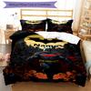 3pcs Custom Name Batman Bedding Set Duvet Cover Closure Includes 1 Duvet Cover & 2 Pillowcases, Soft and Comfortable for All Seasons.