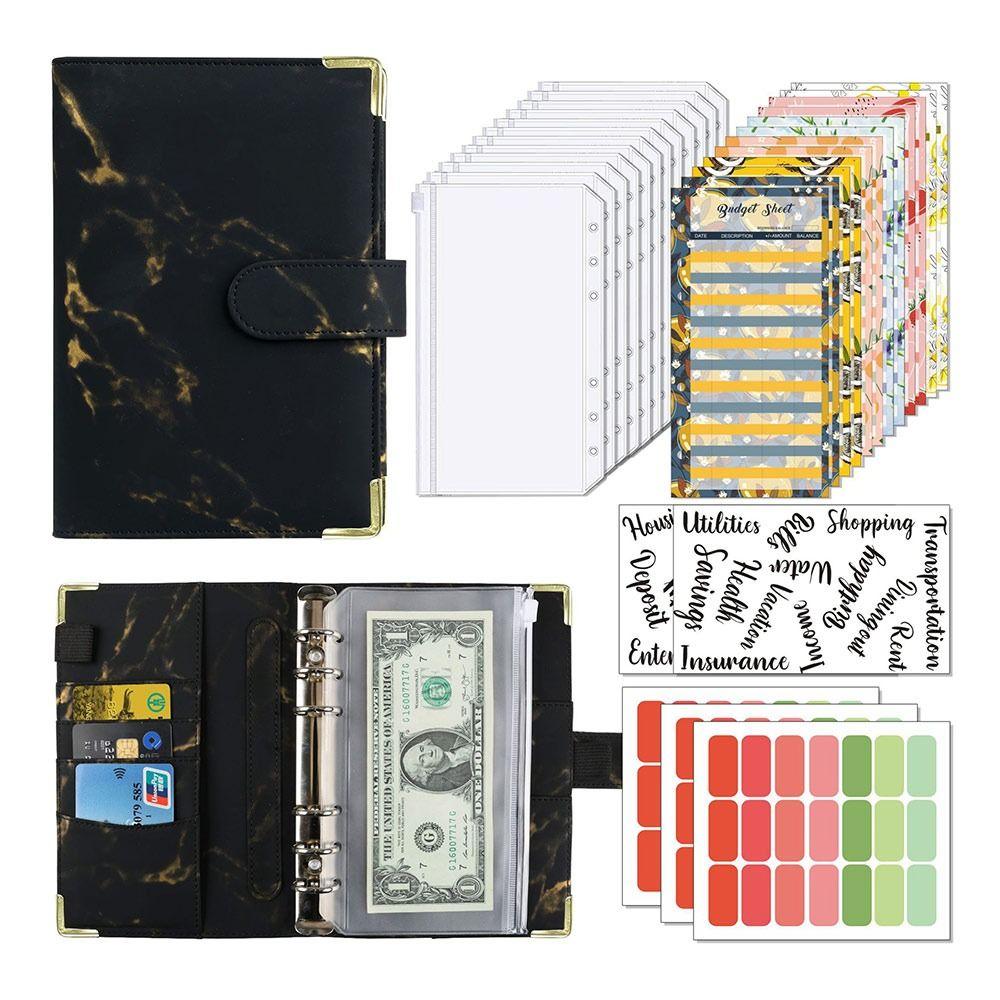 Folder Writing Pads Wallet Notebook Planne Money Saving Binder Cover Notebook Cover Budget Binder