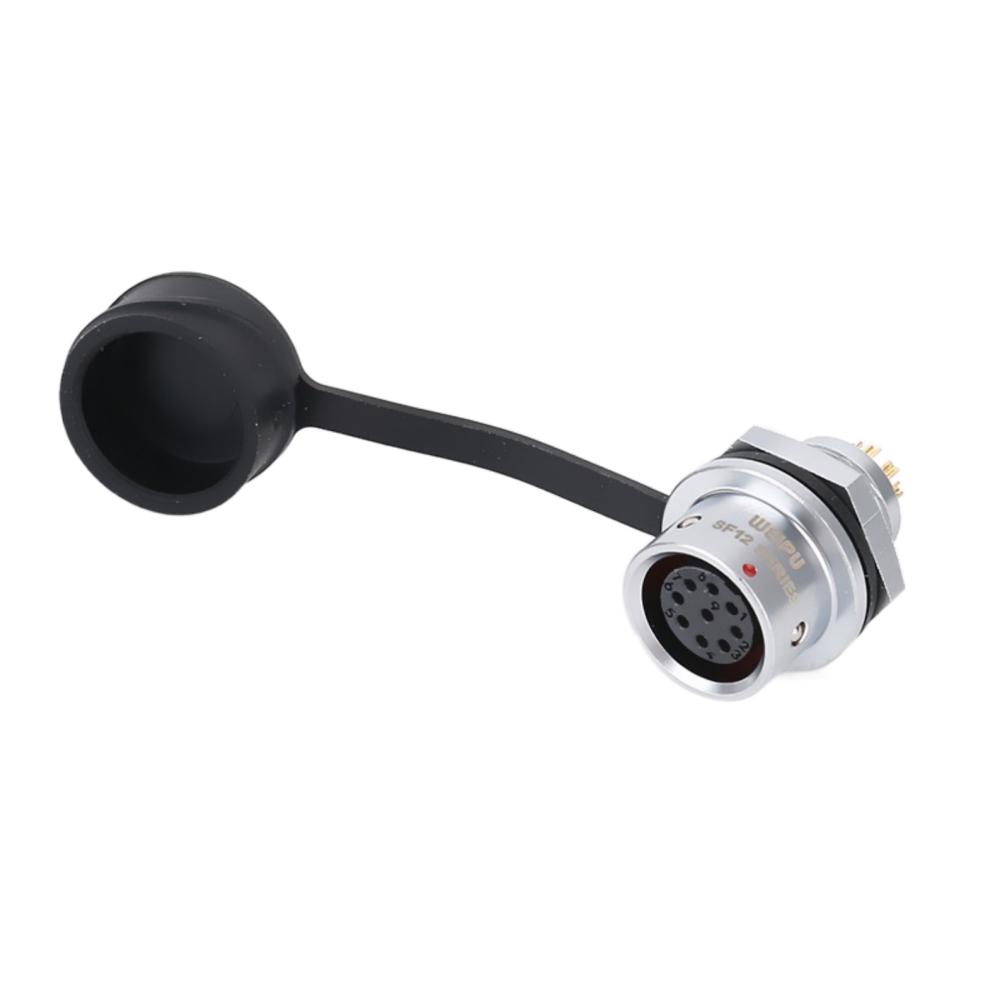 WEIPU SF12 2 3 4 5 6 7 9Pin Waterproof Automotive Aviation Connector M12 Socket Plug Solder Wire Panel Power Electrical Adapter