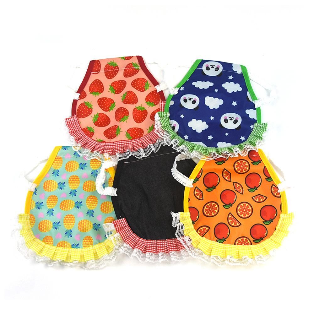 Товары для животных Жилет для домашних животных Курица Эластичная кружевная одежда Грудь Спина