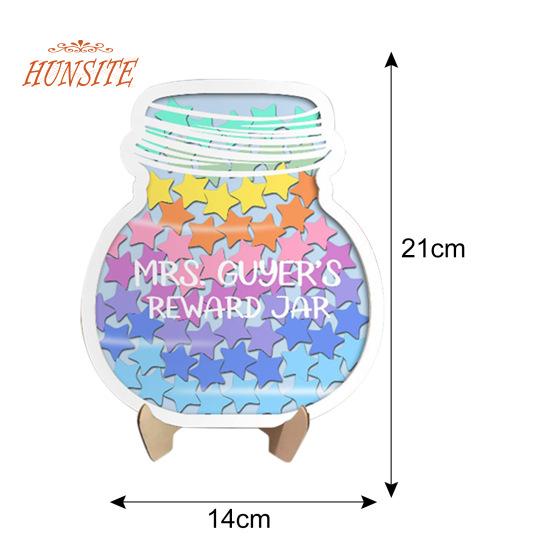 Магнитная банка для наград со звездами, красочные жетоны, инструмент управления классом