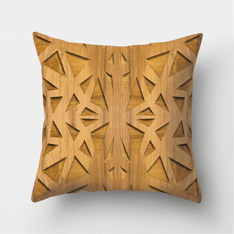 Чехол на подушку с рисунком из дерева и камня, домашний диван, украшение для автомобиля, поясная подушка, наволочка