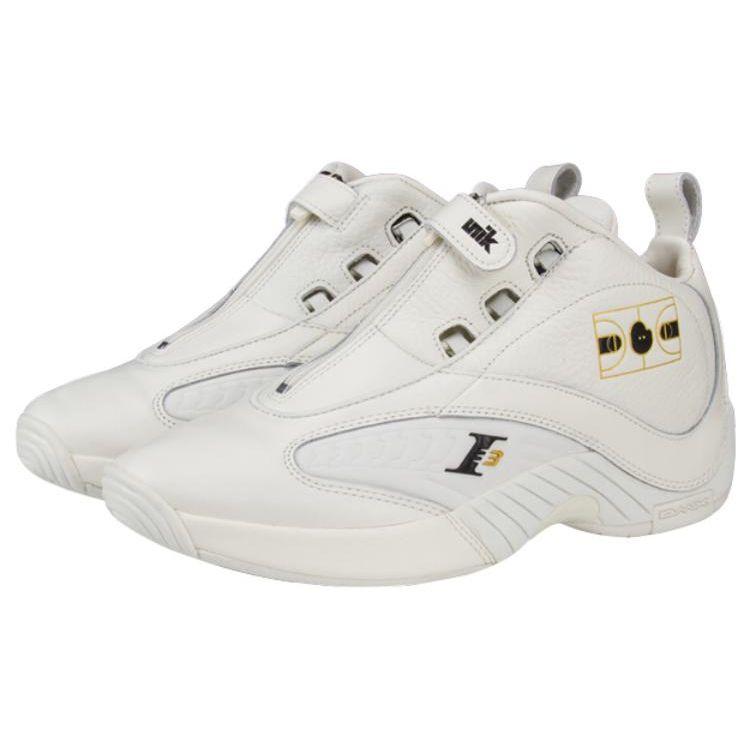 Reebok Answer 4 Comfortable Shock Absorption Slip Resistant Wear Resistant Retro Basketball Shoes Men Sneakers White HQ3592(S-BOX)