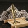 1 Piece Office Decoration Craft Solid Brass Blue Whale Figurines Vintage Sea Animal Statue Desktop Ornament Kids Gifts