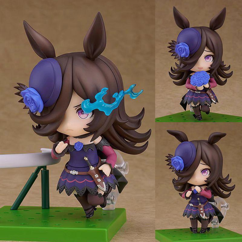 Q Version Anime Girl Figure: Cute, Beautiful, Replaceable Face Toy Ornament - Ideal Birthday Gift