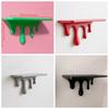 3D Printed Drip Floating Shelf Wall-Mounted Wall Storage Rack Decorative Wall Bracket  Living Room