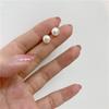 Natural Freshwater Pearl Geometric Retro Earrings for Women - Simple, Versatile, Mini Accessories