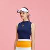 OnOff Women Cut Off Sleeveless Navy Of9803la