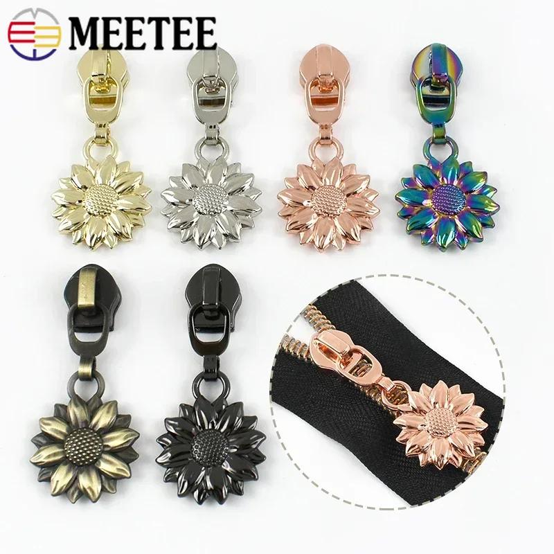 5/10/30 шт. Пулер для молнии №5 для нейлоновых молний, одежда, сумки, декор, ползунок для молнии, ручка, головка молнии в виде подсолнуха, ремонт, швейные принадлежности