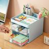 Multifunctional Storage Box Makeup Cosmetic Case Jewelry Box Stationery Storage Box Deskstop For Home Office Table Organizer