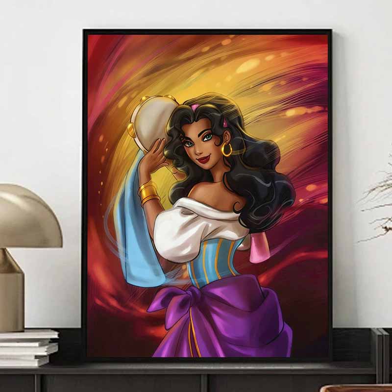 Disney Алмазная живопись 5D DIY Иллюстрация Эсмеральды из «Собора Парижской Богоматери» Арт Мозаика Вышивка Декор Вышивка крестом Подарок
