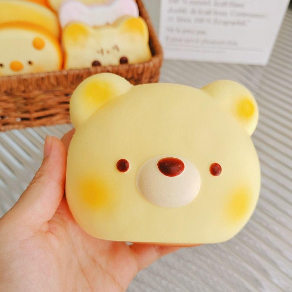 Puppy Cat Shape Bread Squishy Toys Slow Rising Slow Rebound Toy Sensory Fidget Ball  Birthday Gift