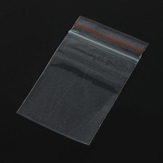 100 шт. Многоразовые пластиковые пакеты с самоклеящимся замком, прозрачные полиэтиленовые пакеты для хранения ювелирных изделий