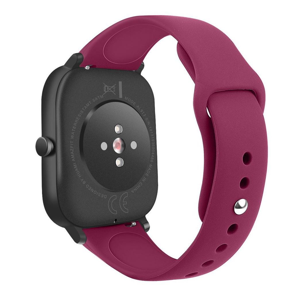 Совместимо с Huami Amazfit GTS Youth Edition: Bip 20 мм ремешок из силикона с двусторонней пряжкой