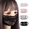Protection Outdoor Hanging Ear Hiking Solid Color Face Cover Face Shield Lace Mask Sunscreen Mask