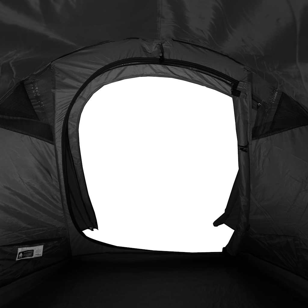 Tunnel Camping Tent for 3 Persons White & Dark Waterproof