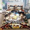 Anime Attack On Titan 3D Print Bedding Set Single Twin Full Queen King Size Bed Set Adult Kid Bedroom Bedding Gift
