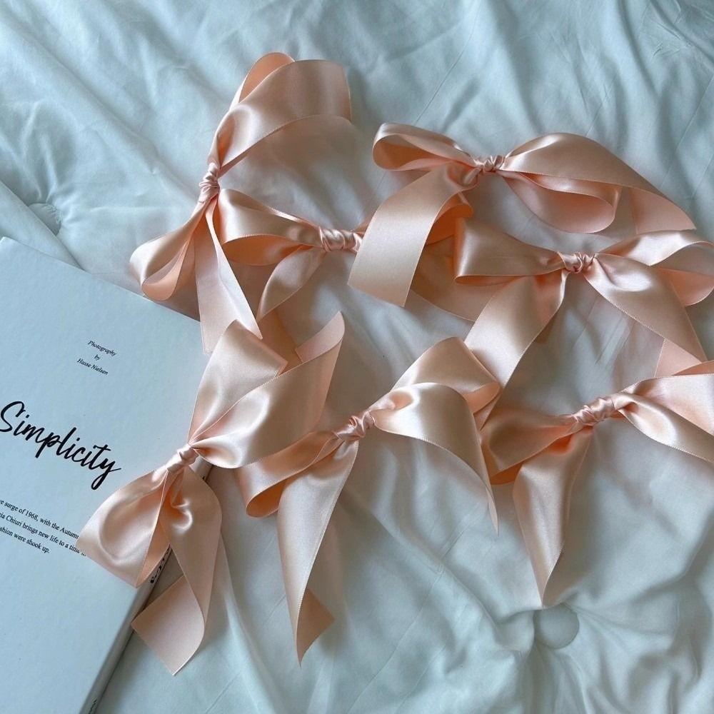 Атласная Лента с Бантами Гирлянды для Подвешивания Ручная Работа Фото Реквизит Ленточный Баннер Розовый Белый Синий Декор Детской Комнаты Баннер для Вечеринки