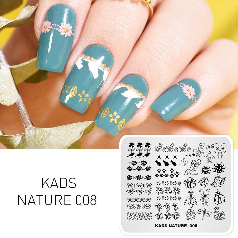 Пластины для декора ногтей