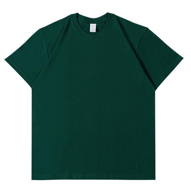 Pure Cotton T Shirts Women Men Solid Color Round Neck Short Sleeve Tee Casual Combed Cotton Unisex T-shirt