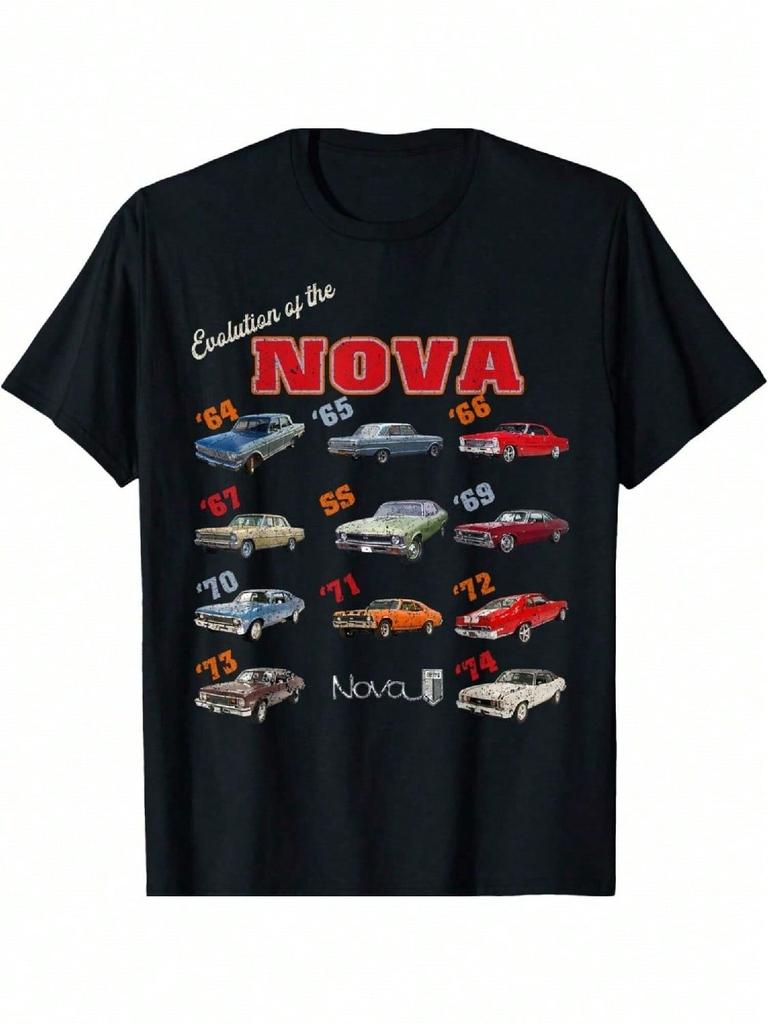 1969 72 63 64 65 66 67 68 70 71 73 74 Chevys Nova Эволюция Футболка