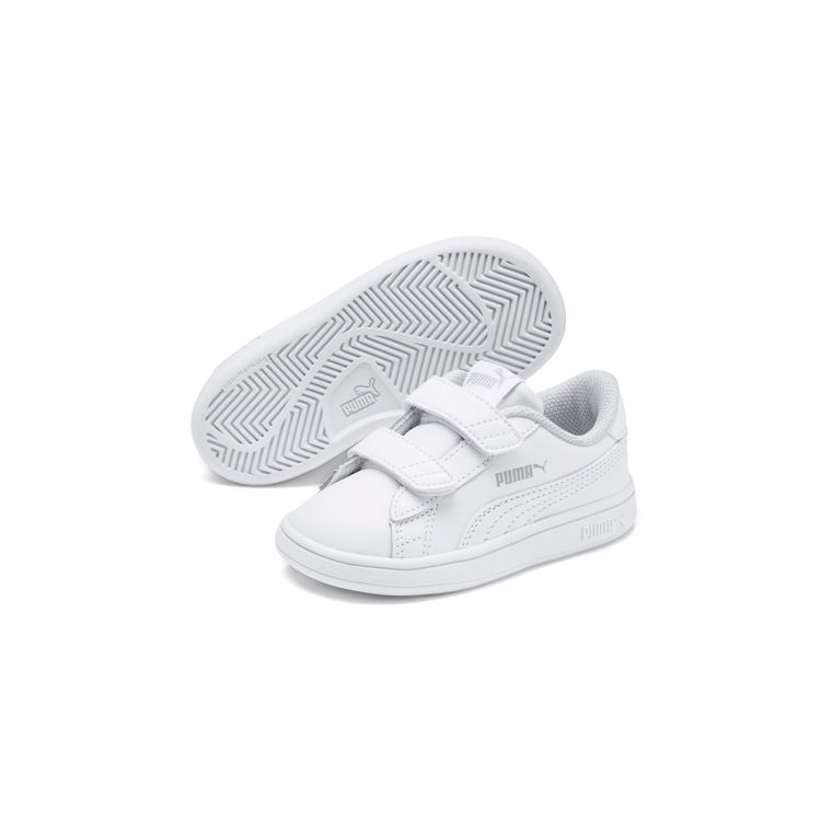 Puma Smash V2 Infant White Baby Sneakers 365174-02