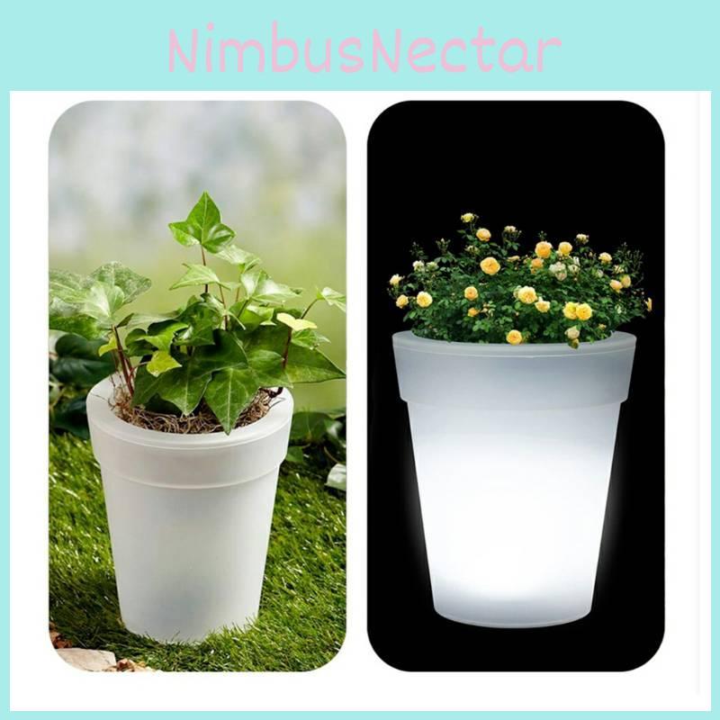 Solar Waterproof Outdoor Garden Flowerpot Light For Courtyard Balcony Decoration