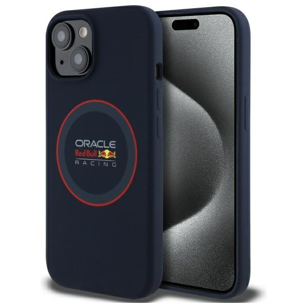 Red Bull RBHMP14S24SIILVR iPhone 14 6.1 hardcase granatowy/navy Silicone Red Ring MagSafe