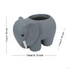 Elephant Flowerpot Resin Flower Pot DIY Gift Animal Statue Desktop Planter,Cute Plant for
