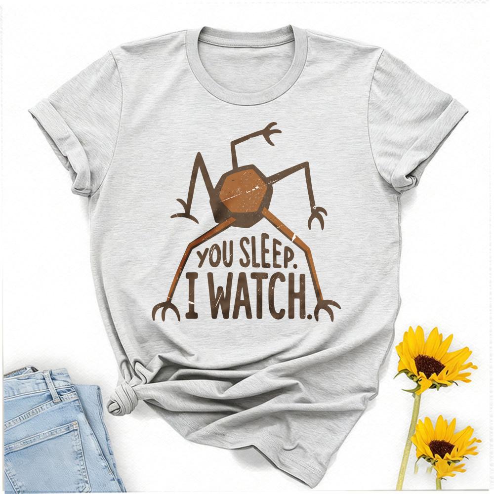 Project Hail Mary You Sleep I Watch Unisex TShirt RockySci Fi Book Fans Casual Short Sleeve Tee for Unisex Women Daily Wear Gift
