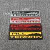 1Pc Applicable to Chevrolet pickup truck modifications with the ALL TERRAIN logo, all-terrain off-road vehicle decals, snow mountain metal stickers