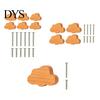 Маленькие ручки для шкафа Облако Формы Деревянные для Шкафов и Ящиков, Деревянные Ручки Нордический Стиль Ручки с Винтами, Декоративные для Детской Комнаты Детей
