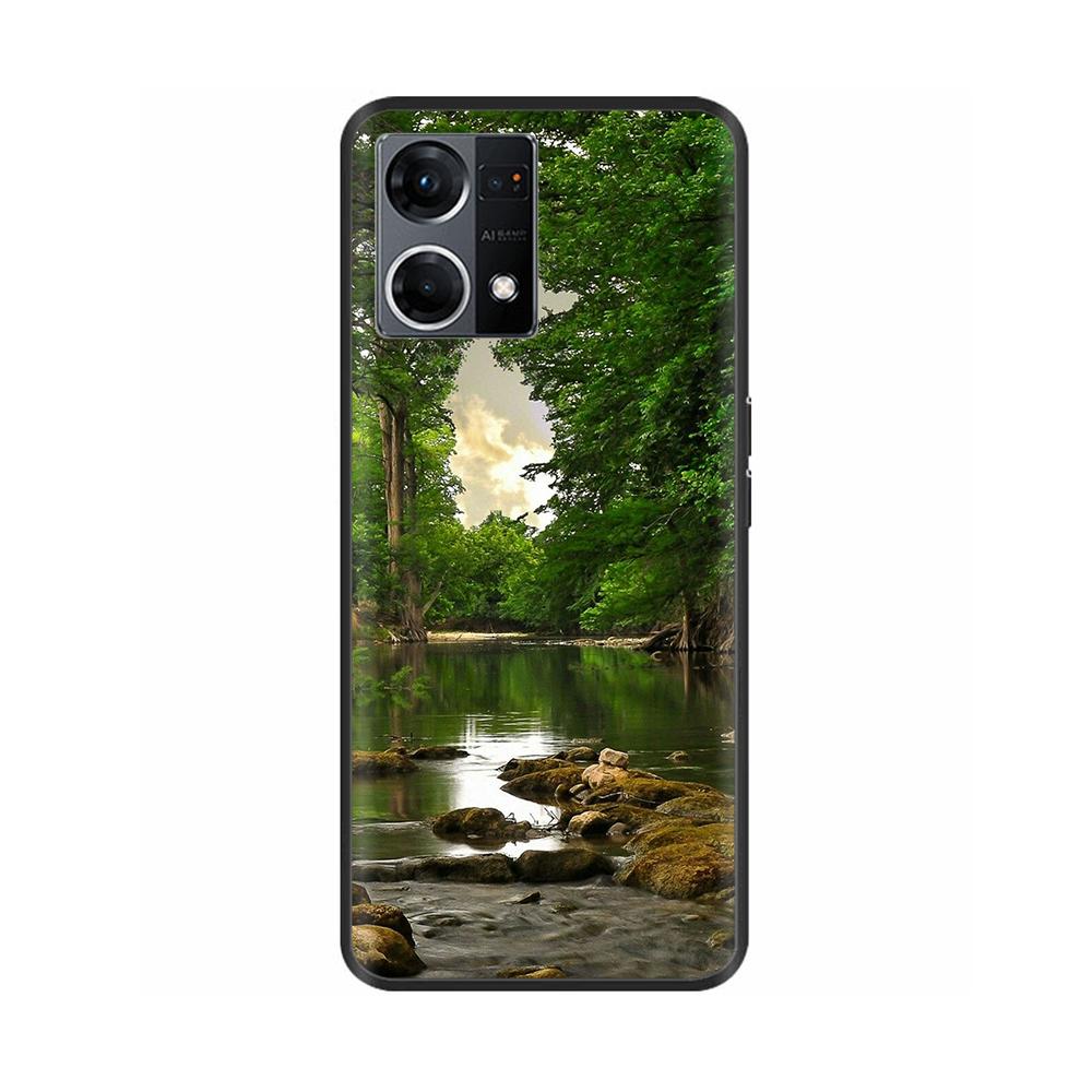 Силиконовый чехол для OPPO Reno 7 Чехол Reno7 Lite Полностью мягкая ТПУ задняя крышка Чехол для телефона для Oppo Reno7 Lite Reno7 4G Чехол Fundas Capa