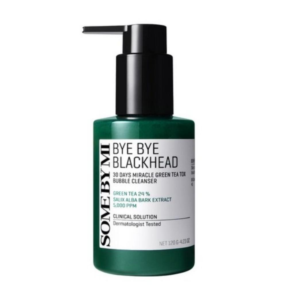 SOME BY MI Bye Bye Blackhead 30 Days Miracle Green Tea Tox Bubble Cleanser Deep Cleansing & Pore Care Face Cleanser 120g