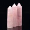 Natural Stone and Crystals Point Wand Witchcraft Rose Quartz Amethyst Home Decoration Mineral Stones Crafts Room Aquarium Decor AVE