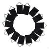 10x Steel Trampoline Mat Triangle Rings For Strap Pad