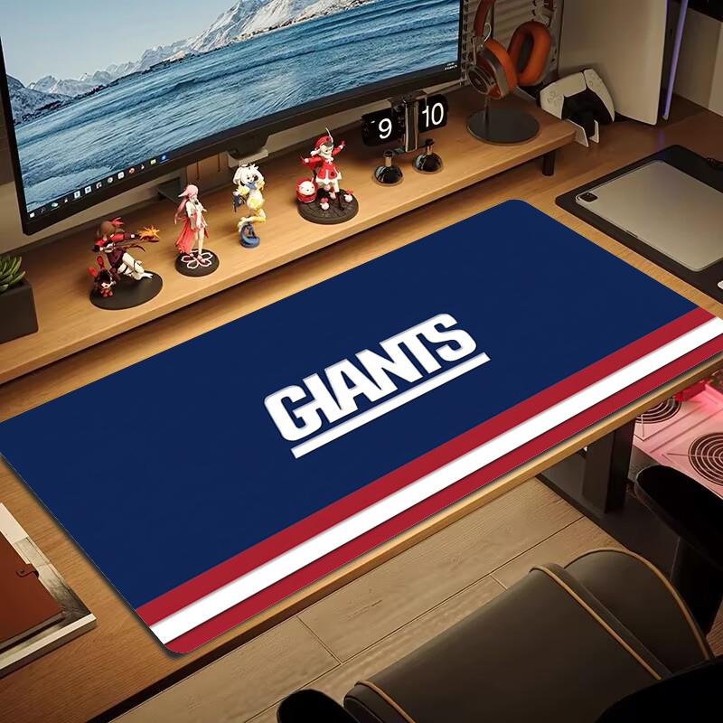 New York Giants Mouse Pad Large Gaming Table Cushion Nonslip Laptop Tablet Big Mousepad Xxl Mat Mini Pc Playmat With Lock Edge