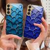Абстрактная геометрия Искусство Для Samsung Galaxy S20 FE S21 S22 S23 Plus S24 Ultra 25Ultra S21+ S9+ S22Plus Золотой стеклянный чехол для телефона