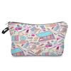 Женская косметичка с цветочным принтом Органайзер для туалетных принадлежностей Дорожный чехол для хранения 6668