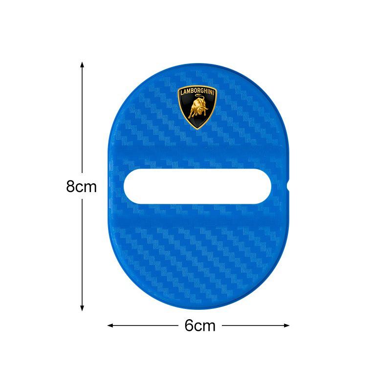 4pcs ABS Car Door Lock Protective Cover Cushion Anti Rust Sleeve Pad For Lamborghini Urus Huracan Aventador Premium Accessories TT11
