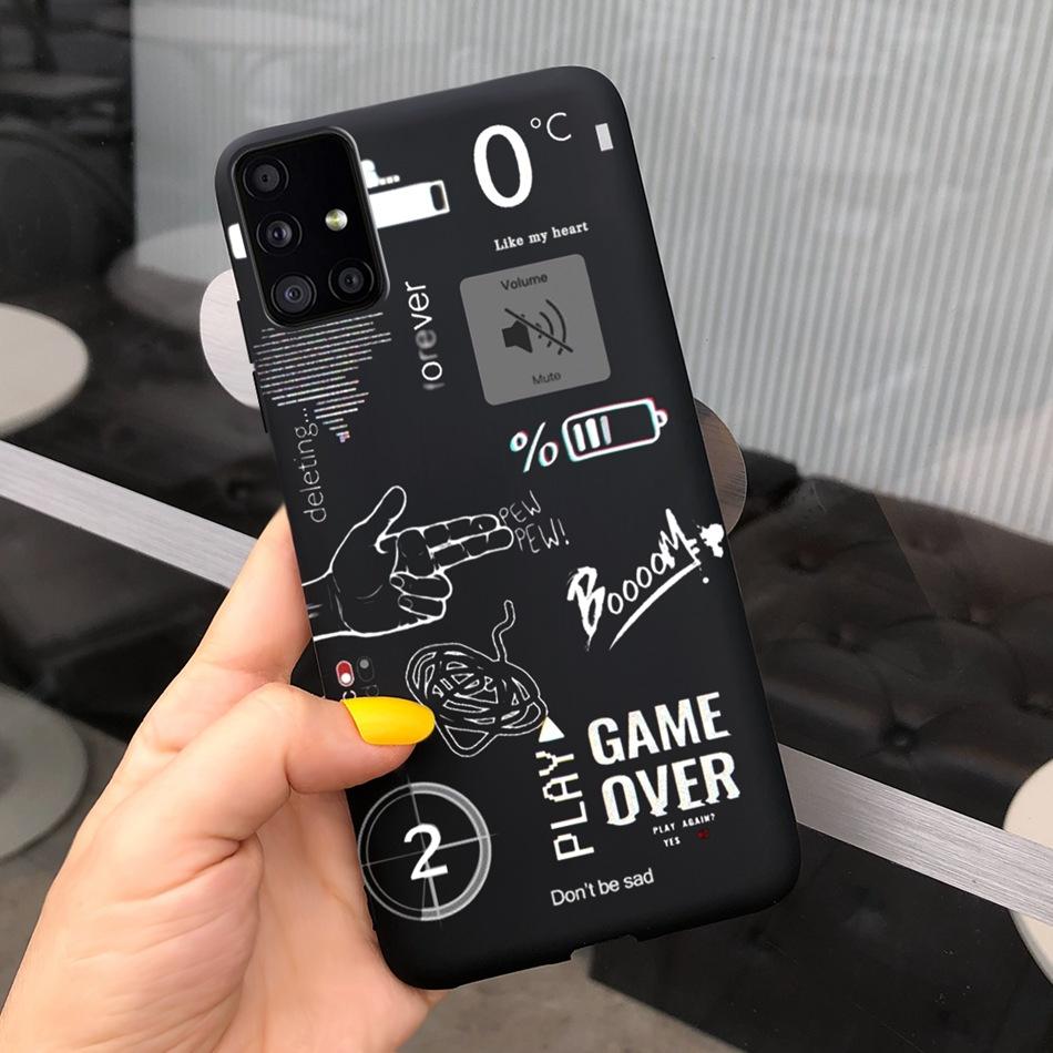 Милый Мультяшный Чехол Для Телефона Samsung Galaxy M51 M31 Конфетный Цвет Мягкий Силиконовый Задний Чехол Для Samsung M51 SM-M515F M31 Prime M315F