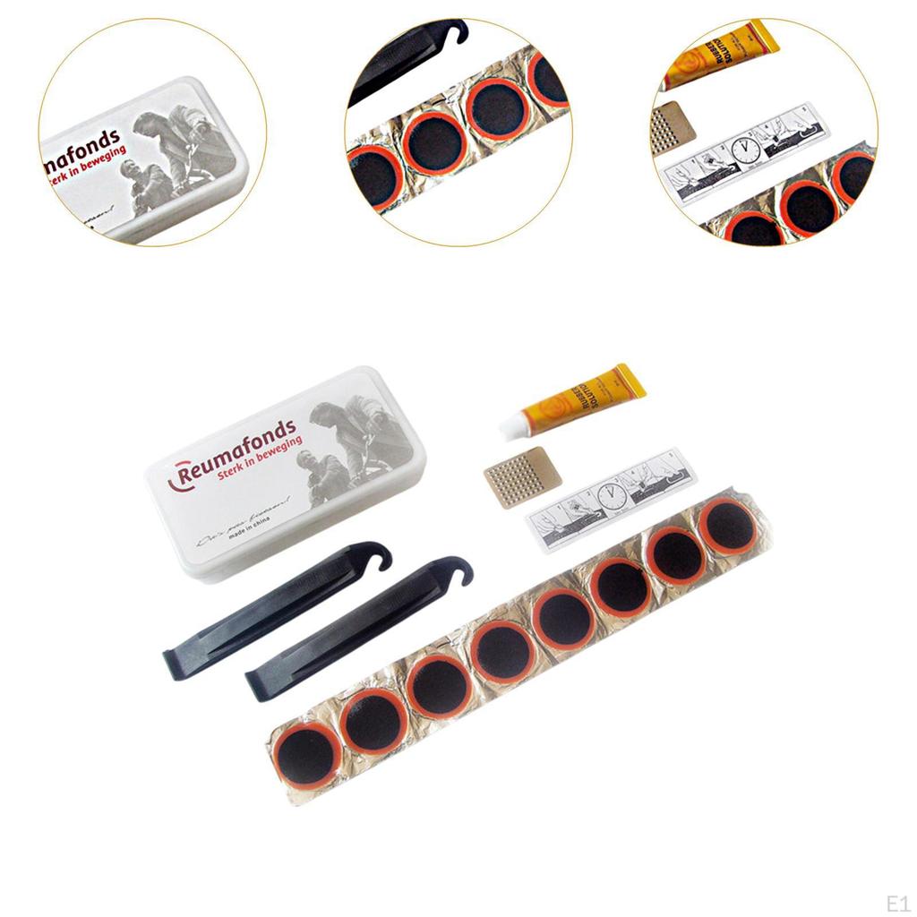 Набор для ремонта велосипедных шин, оборудование для езды с клеем, инструмент для обслуживания, портативный набор для ремонта