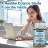 Buporai - Omega-3 Fish Oil Softgels - 3,600 mg Fish Oil - 1,300 mg EPA and 860 mg DHA - Heart and Brain Health