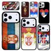 Чехол Case для iPhone 17 Air 16 Pro Max 15 Plus 11 13 Mini 14 12 Задняя крышка телефона Флаг Сербии Сербский