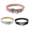 Adult Waist Belt with Unique Hollowed Butterfly Buckle Multiple Color PU Waist Belts for Rock Fan Wear Resistant