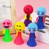 10 шт., пружинная игрушка-прыгун, пресс для детей, прыгающий мультяшный мяч, пусковая установка, игра для малышей, мальчиков и девочек, сувениры для вечеринок в детском саду, подарочные пакеты, наполнители